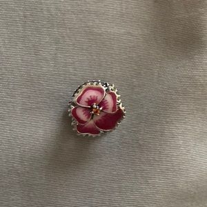 Pandora Pink Pansy Charm